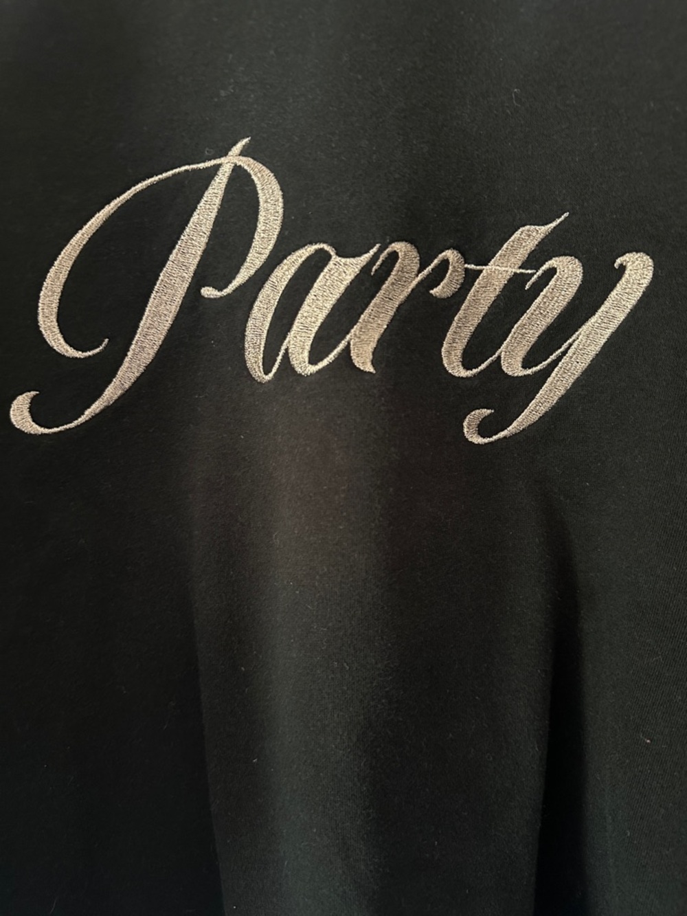 Universal Thread Black Sweatshirt with Metallic Script - Picture 4 of 8